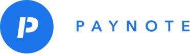 paynote logo with blue circle and white p next to the word paynote in capitals