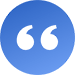 Transparent quotation marks in purple