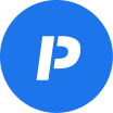 A blue circle with a P in it - the Paynote icon