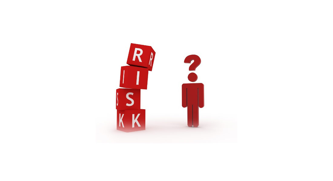 Infographic Risk, Red Avatar w/ Question Mark
