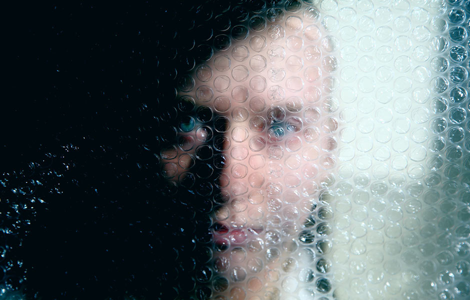 Man Behind Bubblewrap