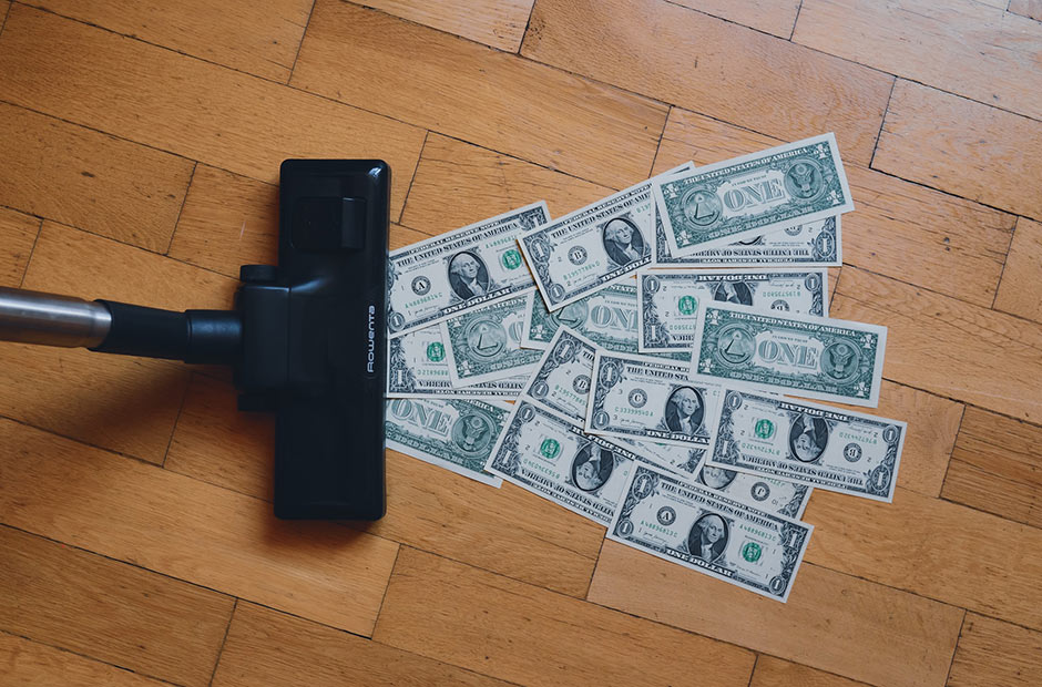 Vacuuming Money